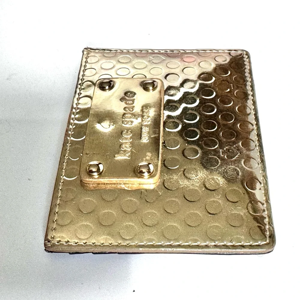 Kate Spade Gold Card Case - Picture 5 of 7